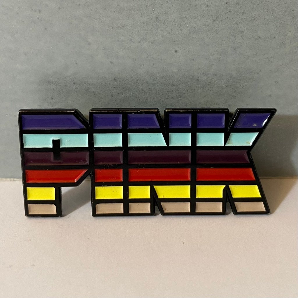 Vs Pink Retro Collectible Display Pin